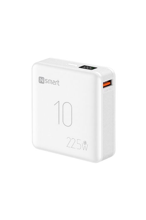 Resim Nsmart Mini 2 Lcd 10000mah 22.5w Hızlı Şarj Powerbank - Beyaz