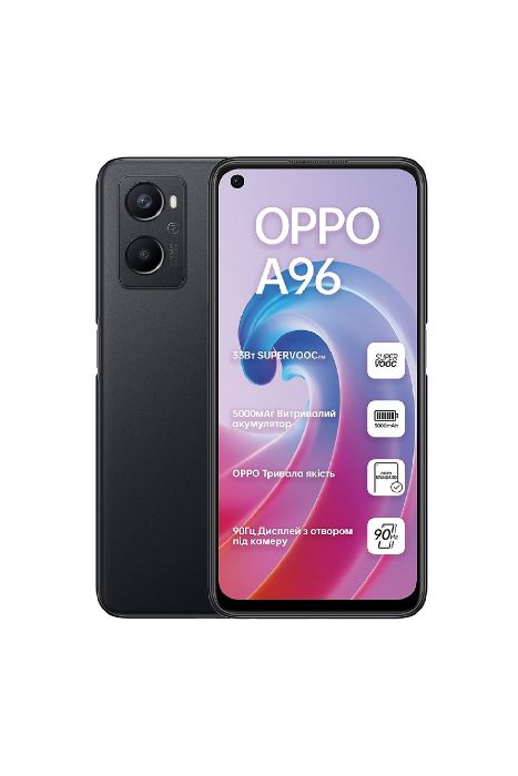 Resim Yenilenmiş Oppo A96 128GB Siyah B Grade