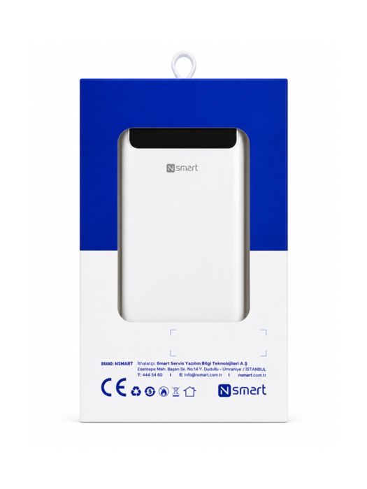 Resim Nsmart X05-l 30000mah 65w Pd Hızlı Şarj Powerbank - Beyaz