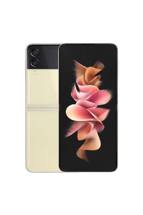 Resim Yenilenmiş Samsung Galaxy Z Flip 3 128gb Krem A Grade
